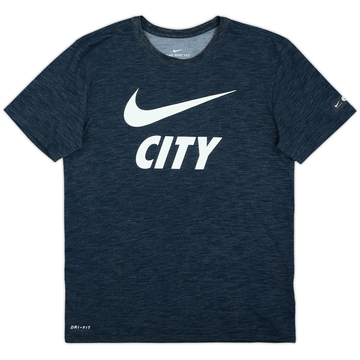 2018-19 Manchester City Nike Cotton Tee - 10/10 - (M)