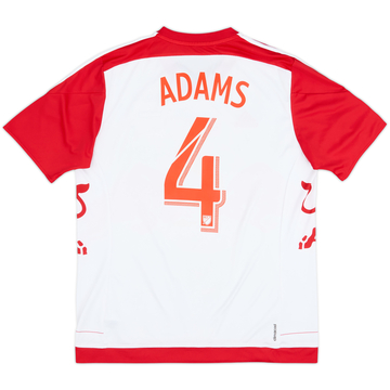 2015-16 New York Red Bulls Home Shirt Adams #4 - 8/10 - (L)