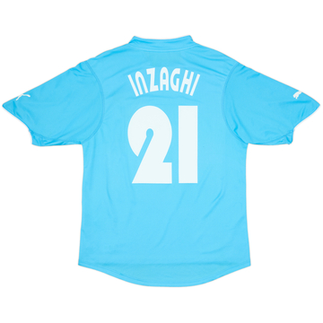 2002-03 Lazio Home Shirt Inzaghi #21 - 8/10 - (XL)