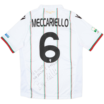 2015-16 Ternana Signed Match Issue Away Shirt Meccariello #6