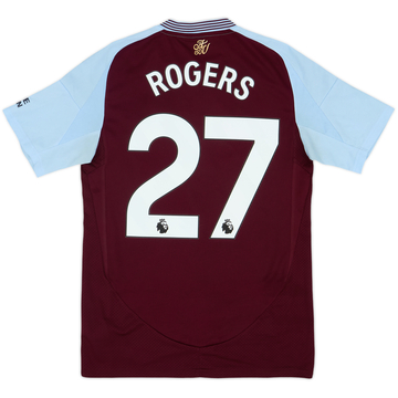 2024-25 Aston Villa Authentic Home Shirt M.Rogers #27 - 10/10 - (S)