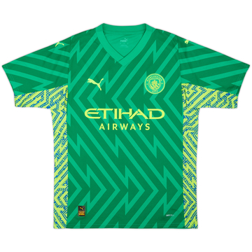 2023-24 Manchester City GK S/S Shirt - 10/10 - (M)