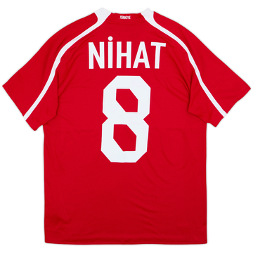 2008-10 Turkey Home Shirt Nihat #8 - 8/10 - (S)
