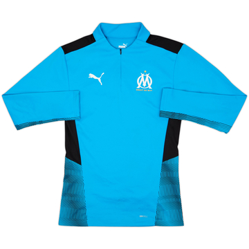 2020-21 Olympique Marseille Puma 1/4 Zip Drill Top - 8/10 - (XS)
