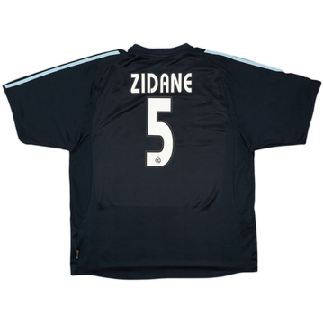 2003-04 Real Madrid Away Shirt Zidane #5 - 8/10 - (XL)