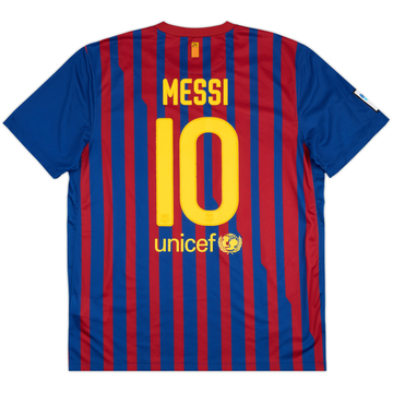 2011-12 Barcelona Home Shirt Messi #10 - 8/10 - (XL)