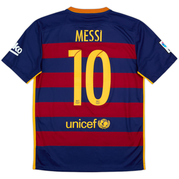 2015-16 Barcelona Home Shirt Messi #10 - 9/10 - (M)