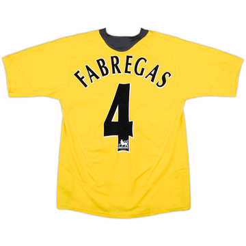 2006-07 Arsenal Away Shirt Fabregas #4 - 8/10 - (M.Boys)