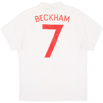 2009-10 England Home Shirt Beckham #7 - 5/10 - (L)