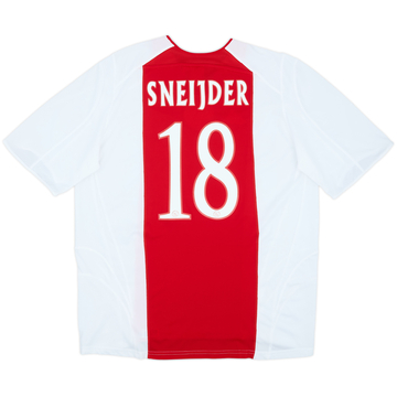 2005-06 Ajax Home Shirt Sneijder #18 - 8/10 - (XL)