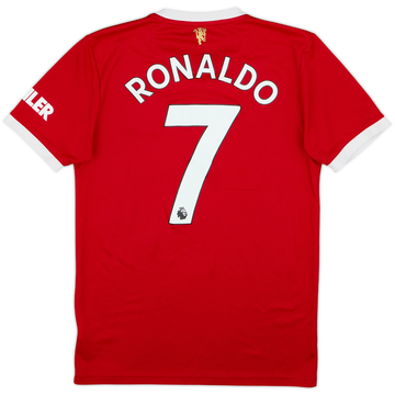 2021-22 Manchester United Home Shirt Ronaldo #7 - 8/10 - (S)