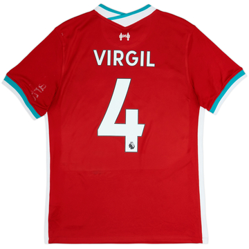 2020-21 Liverpool Home Shirt Virgil #4 - 5/10 - (M)