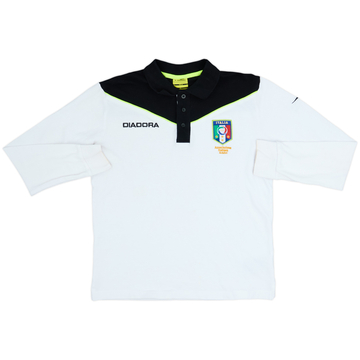 2000s Italy Diadora Referee L/S Polo Shirt - 7/10 - (S)