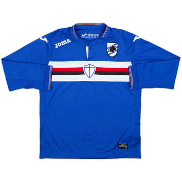 2015-16 Sampdoria Home L/S Shirt - 8/10 - (11-12 Years)