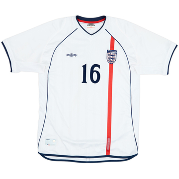 2001-02 England Women's Match Issue Home Shirt #16