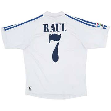 2001 Real Madrid Home Shirt Raul #7 - 5/10 - (L)