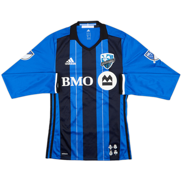 2016-17 Montreal Impact Authentic Home L/S Shirt - 8/10 - (S)