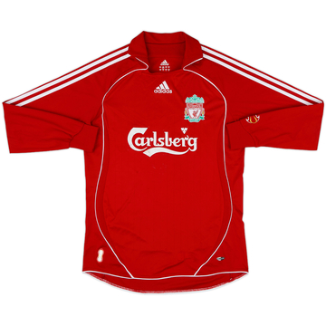 2006-08 Liverpool Home L/S Shirt - 5/10 - (S)