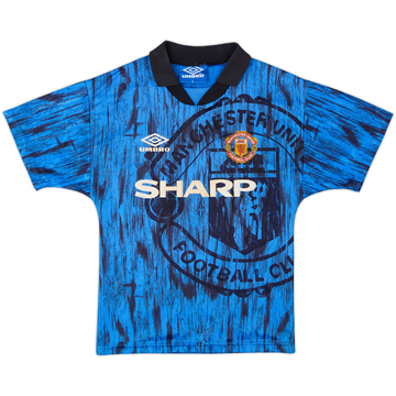 1992-93 Manchester United Away Shirt - 7/10 - (S.Boys)