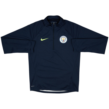 2018-19 Manchester City Nike 1/4 Zip Drill Top - 8/10 - (S)