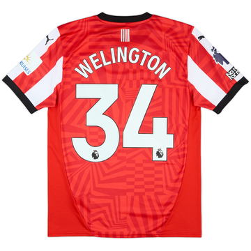 2024-25 Southampton Match Issue Home Shirt Welington #34