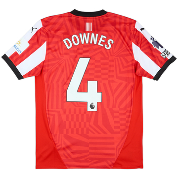 2024-25 Southampton Match Issue Home Shirt Downes #4