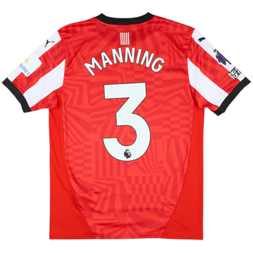 2024-25 Southampton Match Issue Home Shirt Manning #3