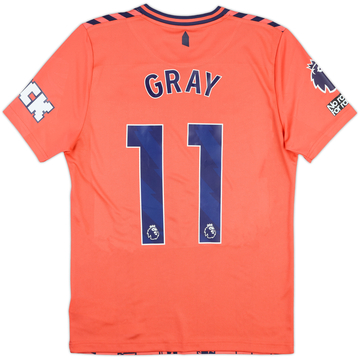 2023-24 Everton Match Issue Away Shirt Gray #11