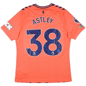 2023-24 Everton Match Issue Away Shirt Astley #38