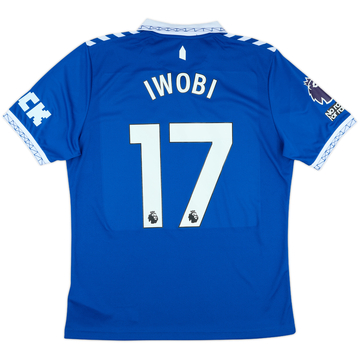 2023-24 Everton Match Issue Home Shirt Iwobi #17