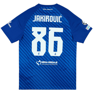 2024-25 Dinamo Zagreb Match Issue Champions League Home Shirt Jakirovic #86