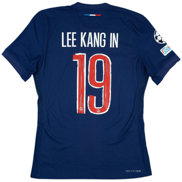 2024-25 Paris Saint-Germain Match Issue Champions League Home Shirt Lee Kang In #19