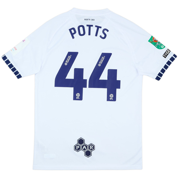 2024-25 Preston North End Match Issue Carabao Cup Home Shirt Potts #44