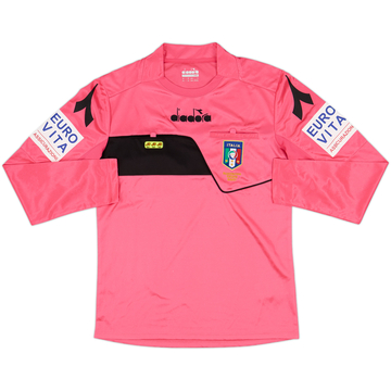 2018-19 Italy Diadora Referee L/S Shirt - 9/10 - (S)