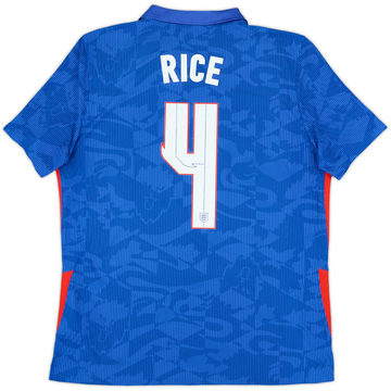 2020-21 England Away Shirt Rice #4ES