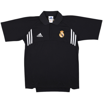 2002-03 Real Madrid Black 1/4 Zip Training Shirt - 6/10 - (S)
