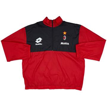 1994-95 AC Milan Lotto 1/4 Zip Training Top - 7/10 - (L)
