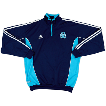 2000-01 Olympique Marseille adidas 1/4 Zip Sweat Top - 8/10 - (L)
