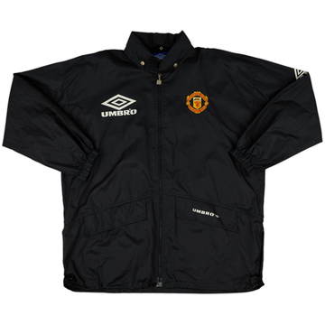 1994-95 Manchester United Umbro Hooded Rain Jacket - 8/10 - (L)