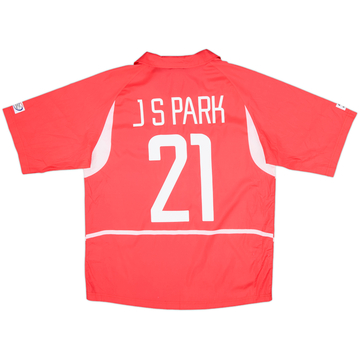 2002-03 South Korea Home Shirt J.S.Park #21 - 10/10 - (M)