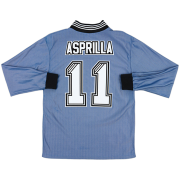 1996-97 Newcastle Away L/S Shirt Asprilla #11 - 8/10 - (M)