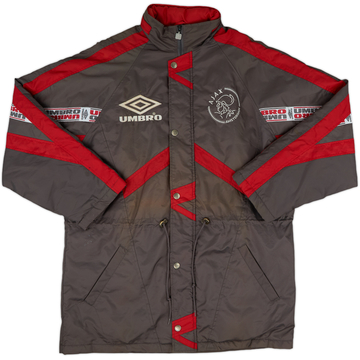 1995-96 Ajax Umbro Padded Bench Coat - 8/10 - (L)