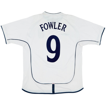 2001-03 England Home Shirt Fowler #9 - 6/10 - (L)