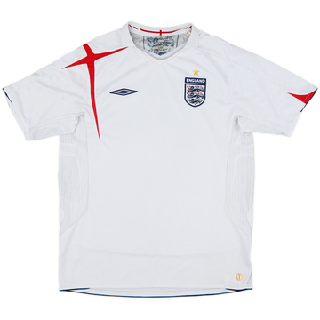 2005-07 England Home Shirt - 5/10 - (L)