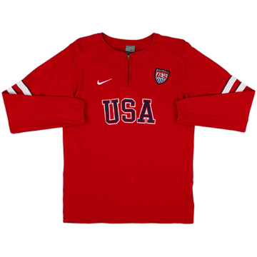 2002-03 USA Nike 1/4 Zip Sweat Top - 6/10 - (S)