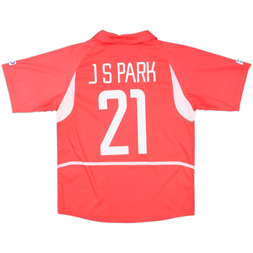 2002-03 South Korea Home Shirt J.S.Park #21 - 10/10 - (M)