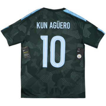 2017-18 Manchester City Third Shirt Kun Aguero #10 (M)
