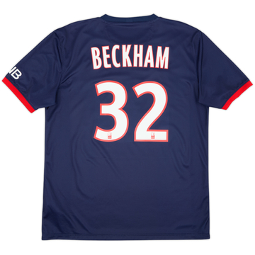 2013-14 Paris Saint-Germain Home Shirt Beckham #32 - 8/10 - (L)