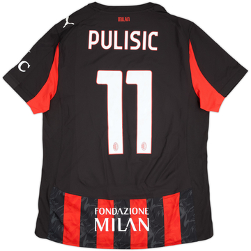 2025-26 AC Milan Player Issue Home Shirt Pulisic #11