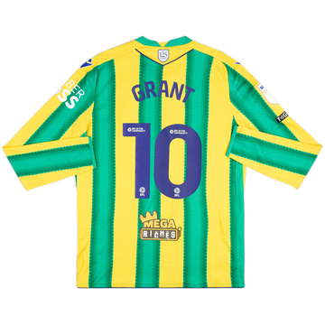 2025-26 West Brom Match Issue Away L/S Shirt Grant #10
